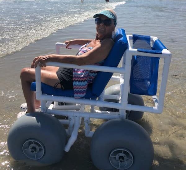 Mobility scooter that can go in the ocean
