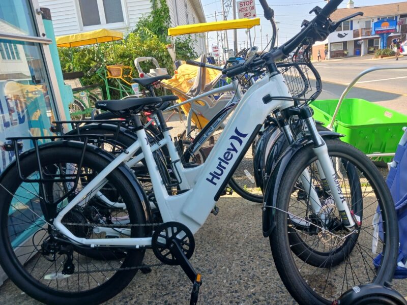 Ocean's Bike and Beach Gear Shop Electric Bike.