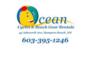 Oceans Cycles and Beach Gear Rentals. 45 Ashworth Ave, Hampton Beach, NH 603-395-1246